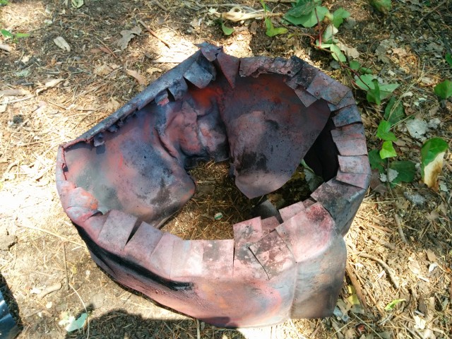 stainless liner removed from firebox.