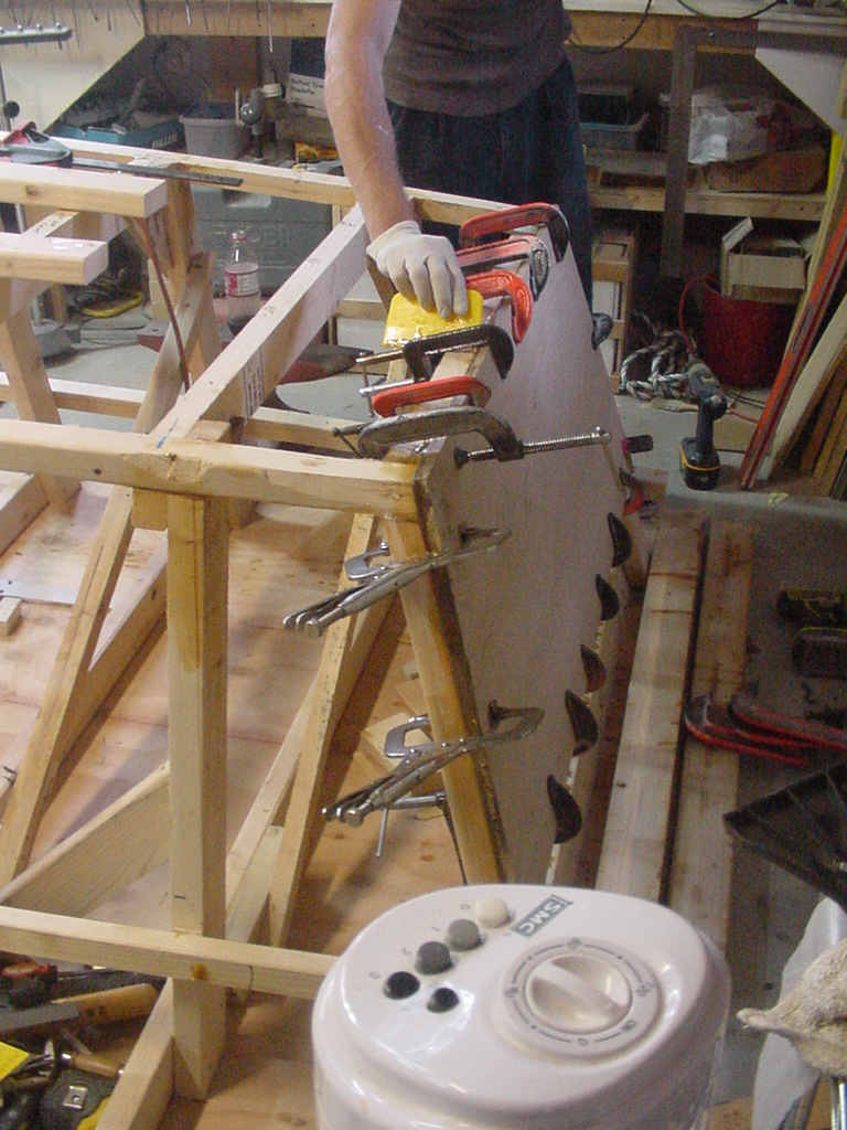 Rule No 1 of Boatbuilding:  There can never be too many clamps.