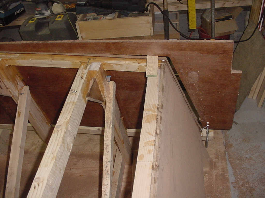 Excess side panels to be trimmed