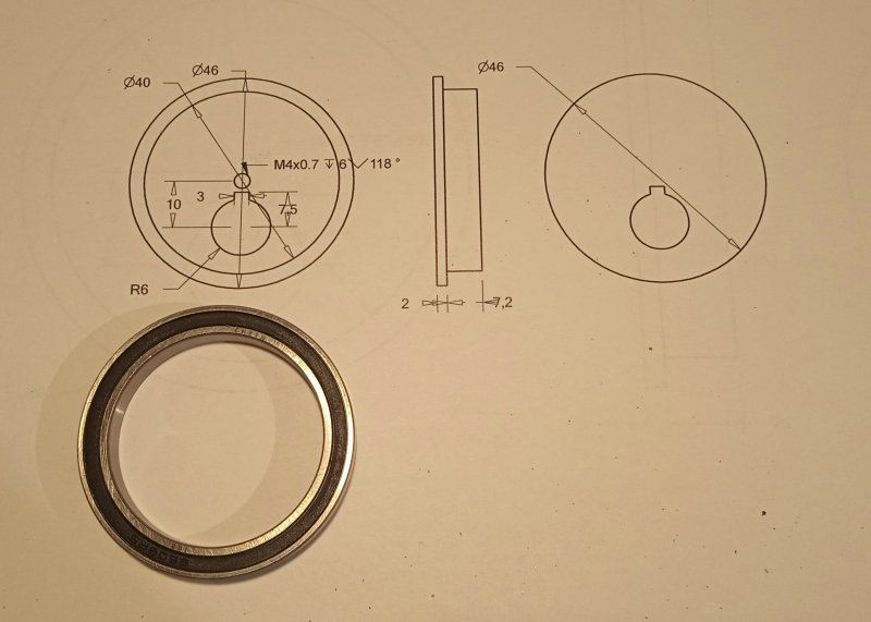 The pump eccentric bearings