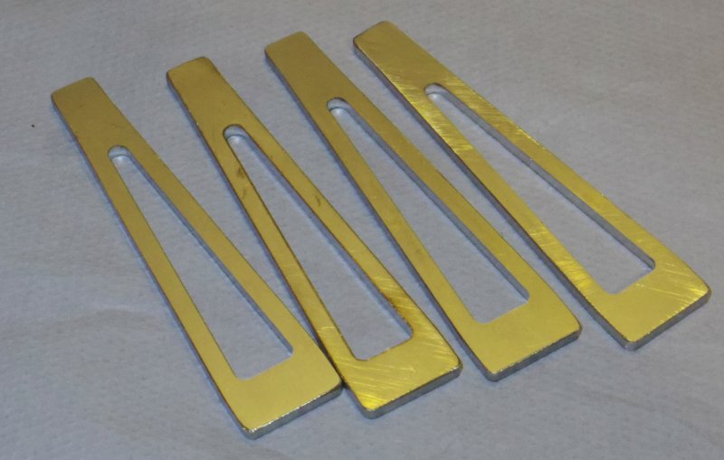 The parts for the eccentric rods
